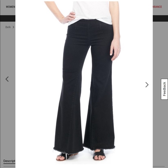 free people black flare jeans